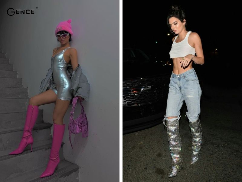 Kết hợp phụ kiện ánh kim với trang phục