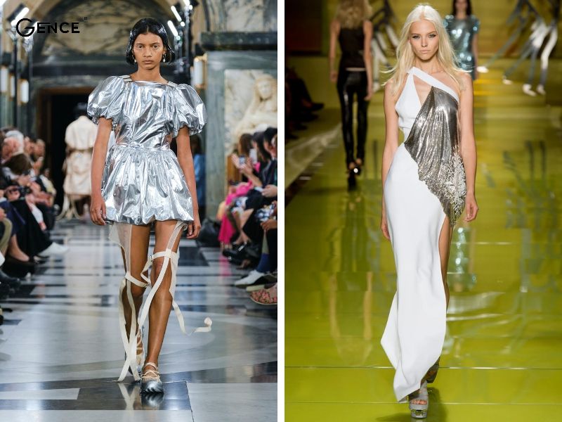 Metallic được nhà thiết kế sử dụng trong thiết kế thời trang hiện đại