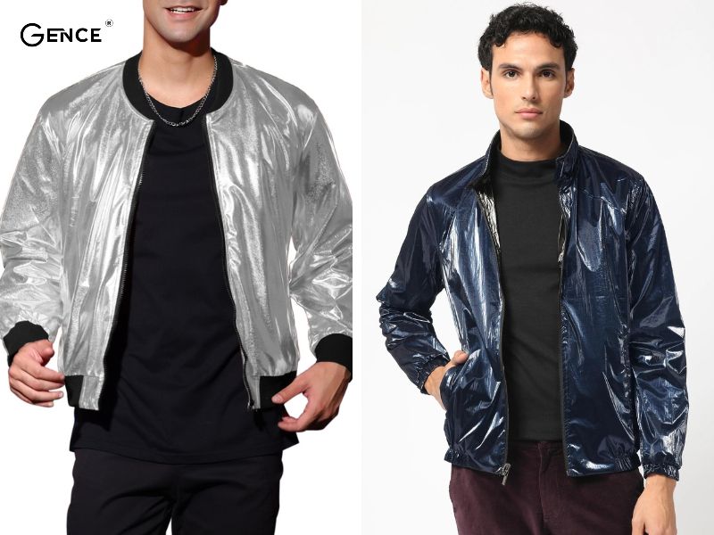 Thu hút mọi người với áo khoác chất liệu Metallic