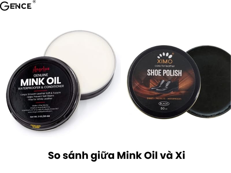 Mink oil khác với xi đánh giày