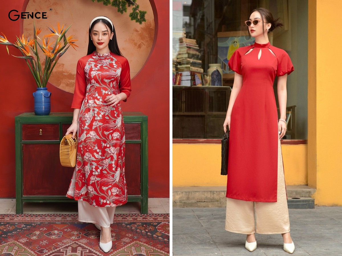 Mix áo dài vào dịp Tết