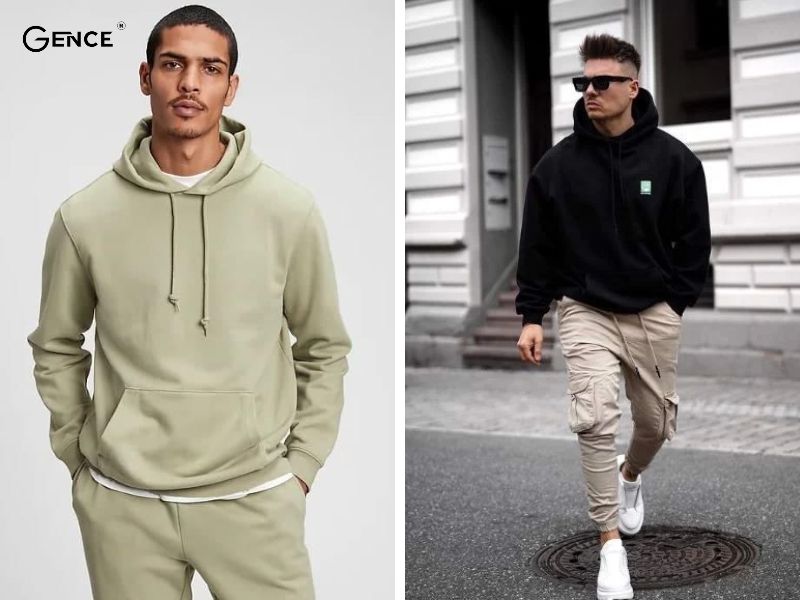 Mix áo hoodie cùng quần jogger năng động