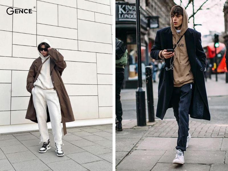 Mix cùng áo hoodie