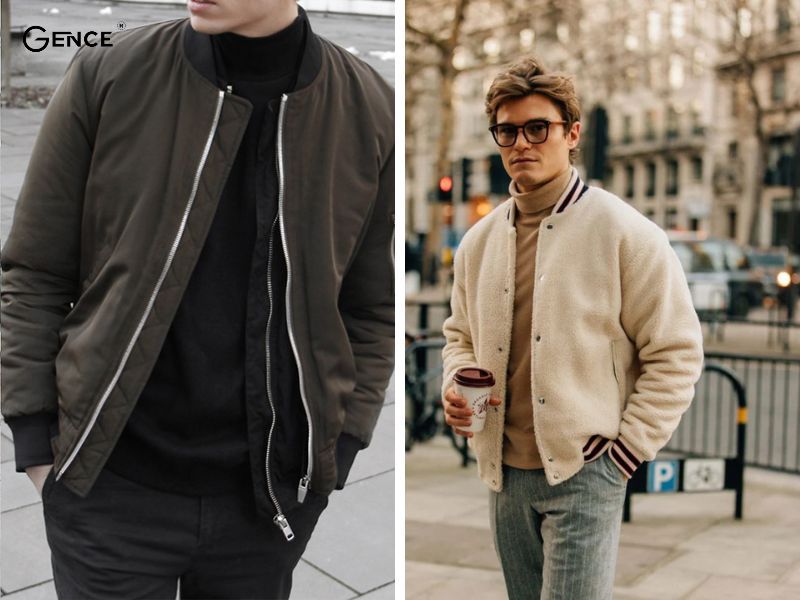 Mix cùng áo khoác bomber