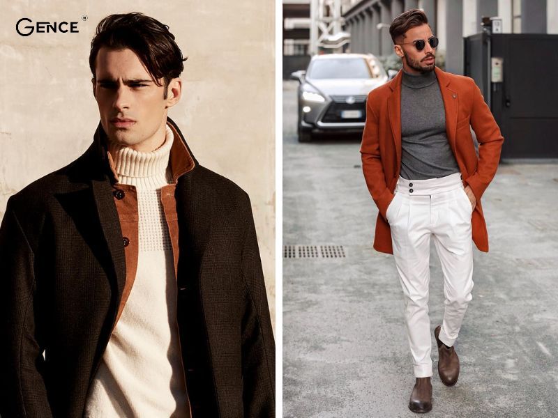 Mix cùng áo măng tô