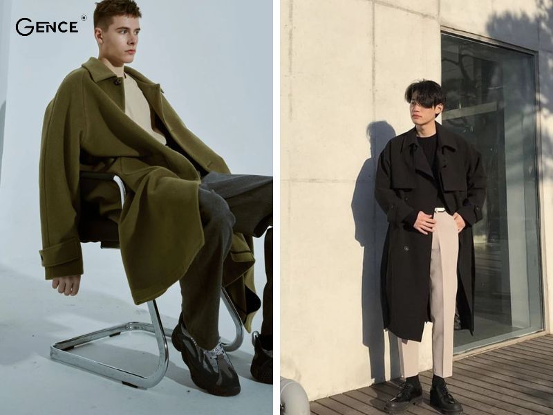 Mix cùng áo thun, quần tây