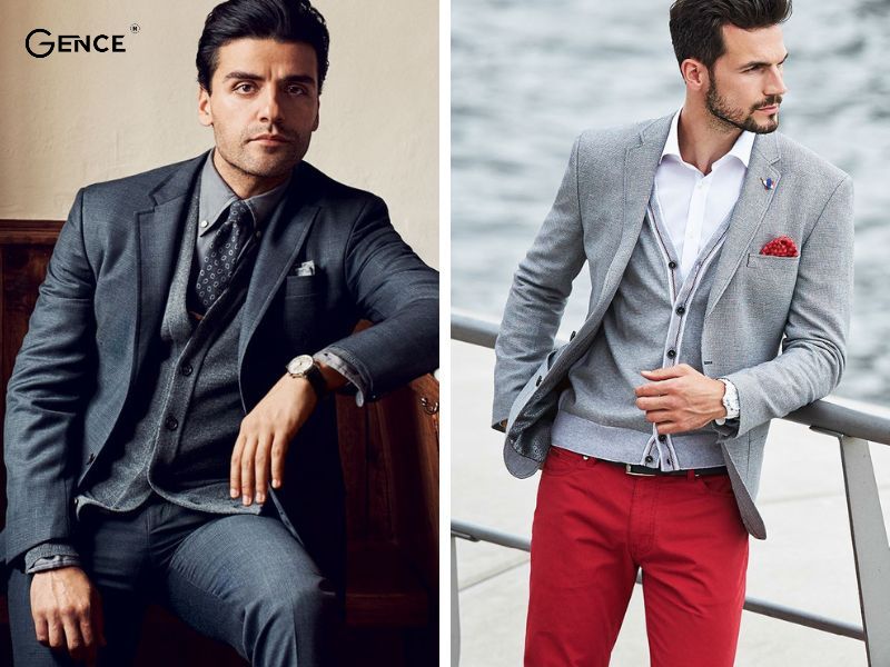 Mix cùng blazer, suit