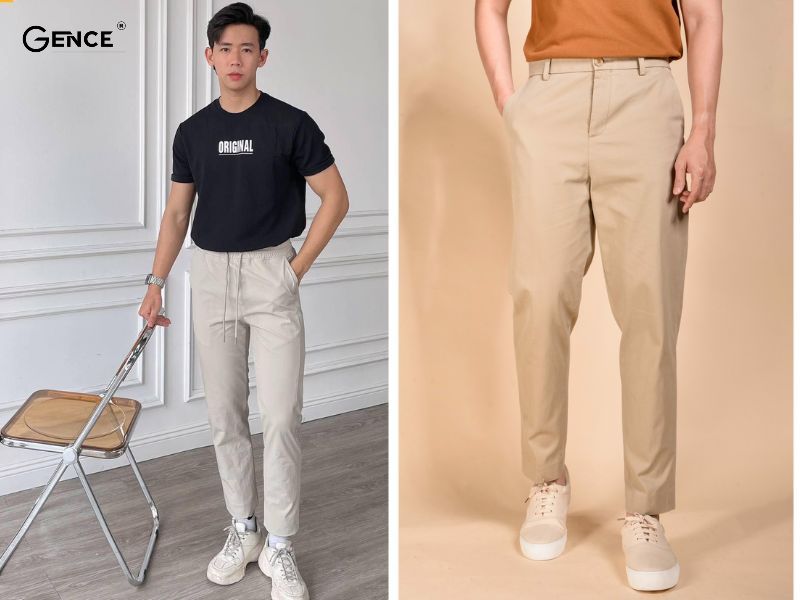 Mix cùng quần kaki