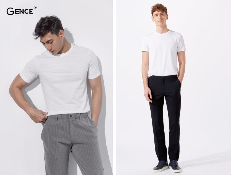 Mix cùng quần tây