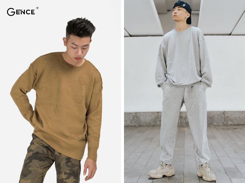 Mix cùng áo sweater mùa đông cho nam