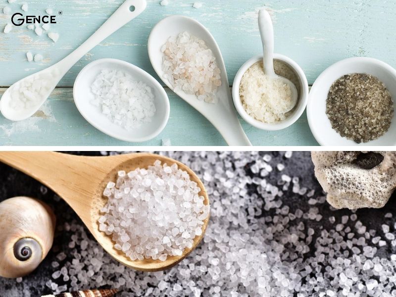 Muối cũng có công dụng trong việc khử mùi hôi ở túi da