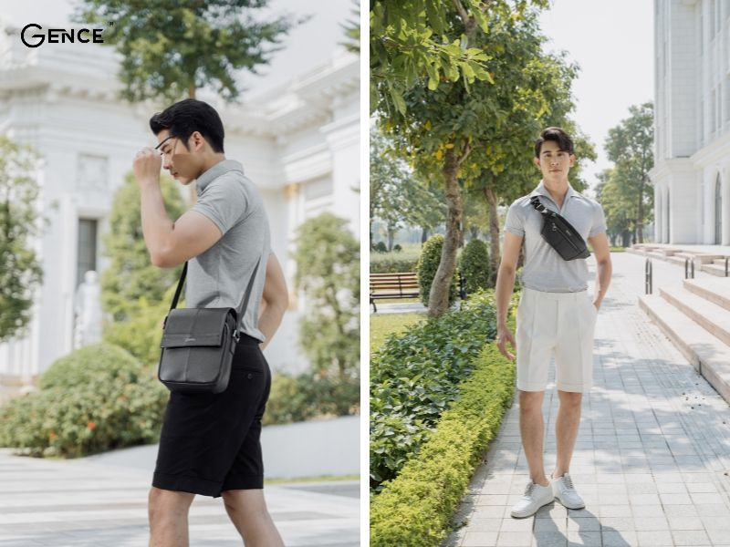 Thiết kế mẫu túi đeo chéo nam tại Gence phù hợp với phái mạnh