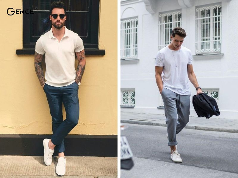 Những lưu ý cần biết khi phối đồ với giày trắng nam