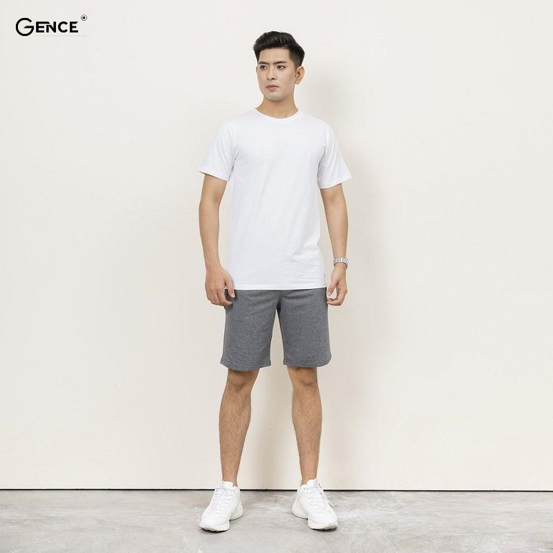 Outfit đi chơi quần xám, áo trắng năng động trẻ trung