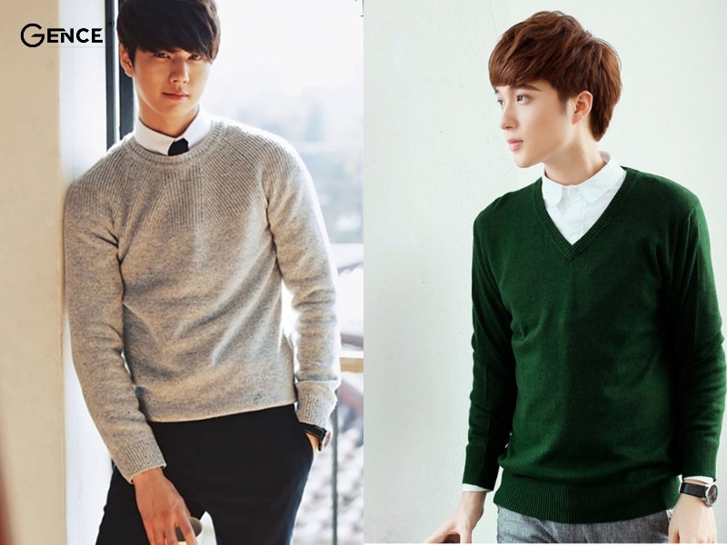 Outfit hoàn hảo cho mùa đông là mix áo sơ mi cùng áo len