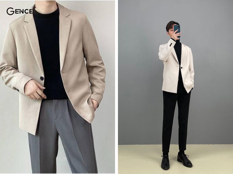 Phối áo blazer cho phong cách bụi bặm