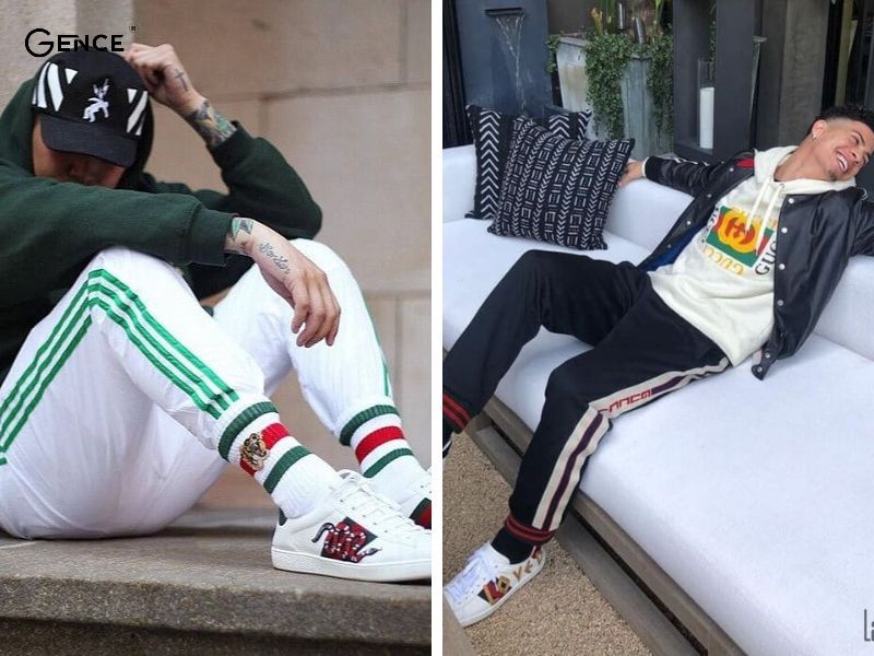 Phối áo hoodie với đôi giày Gucci nam