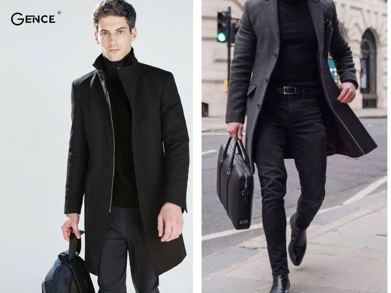 Phối áo khoác oversize, quần âu