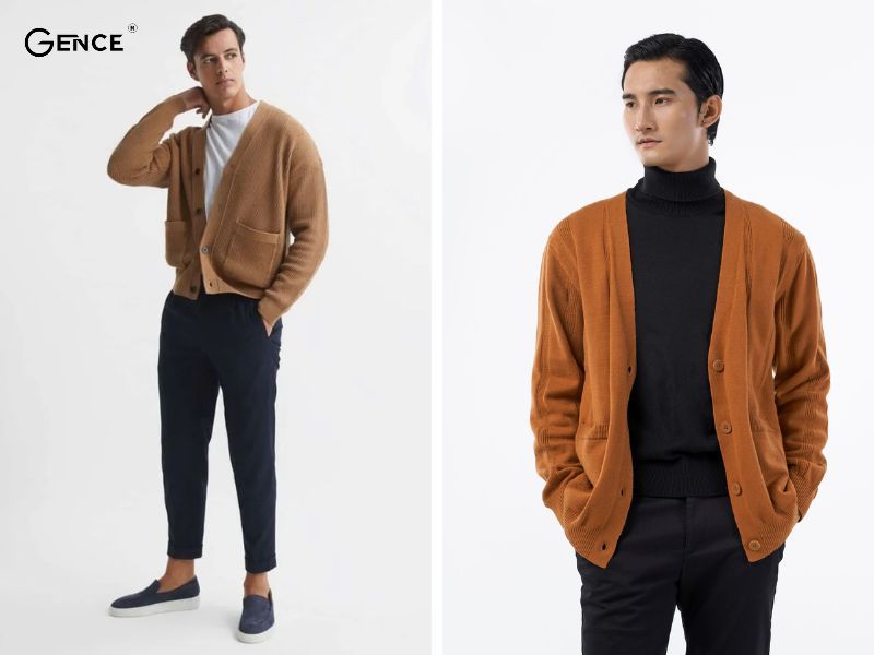 Phối cùng cardigan dáng ngắn