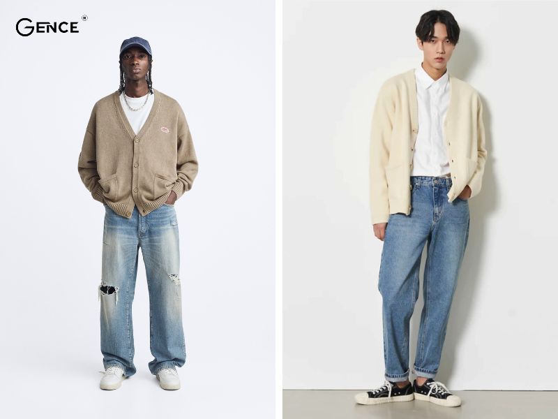 Phối cùng quần jean