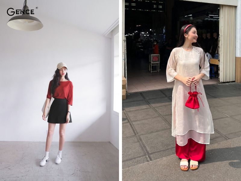 Màu sắc và họa tiết là điều cần thiết khi phối đồ đi chơi Tết