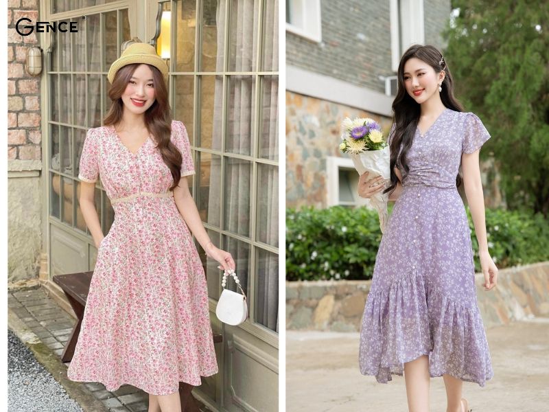 Đầm hoa nhí mang đến diện mạo dễ thương