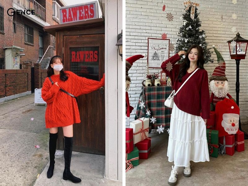 Màu đỏ gắn liền với giáng sinh và dịp Tết