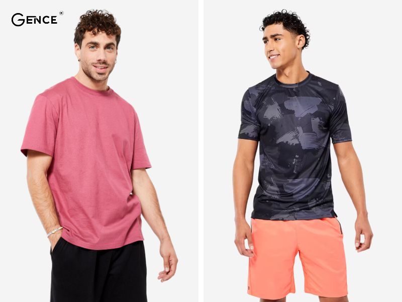 Áo thun tập gym khoe ra ưu điểm cơ thể