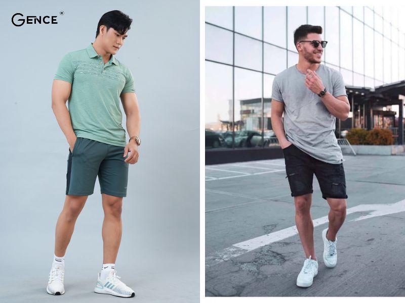 Diện áo thun cùng quần lửng