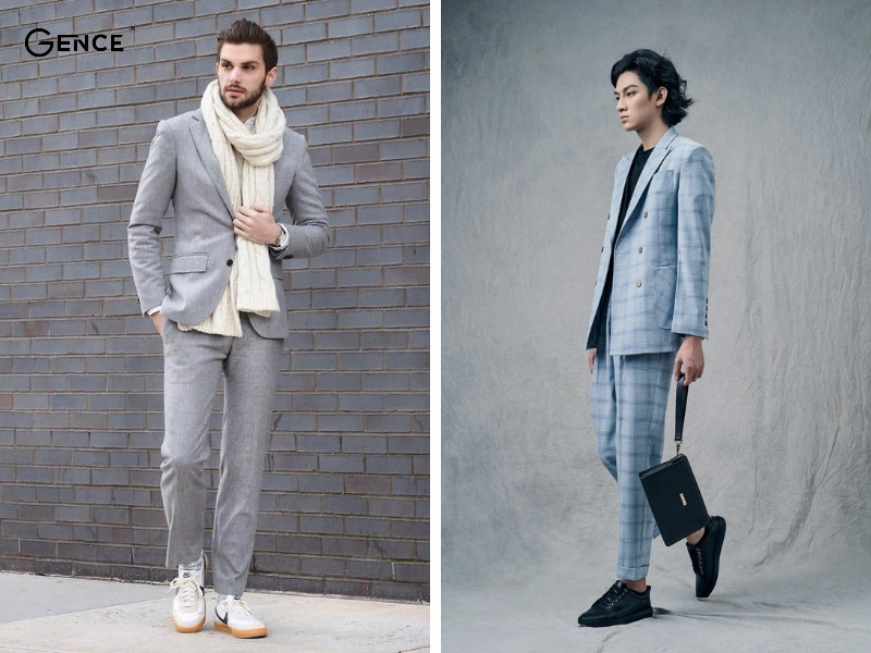 Mix-match với giày thể thao tạo sự phong cách