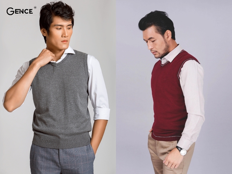 Phối đồ với áo gile nam cùng quần kaki tràn đầy năng lượng