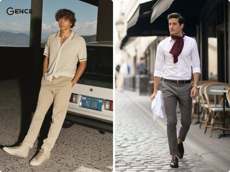 Outfit chỉn chu dành cho dân công sở: áo sơ mi phối quần tây