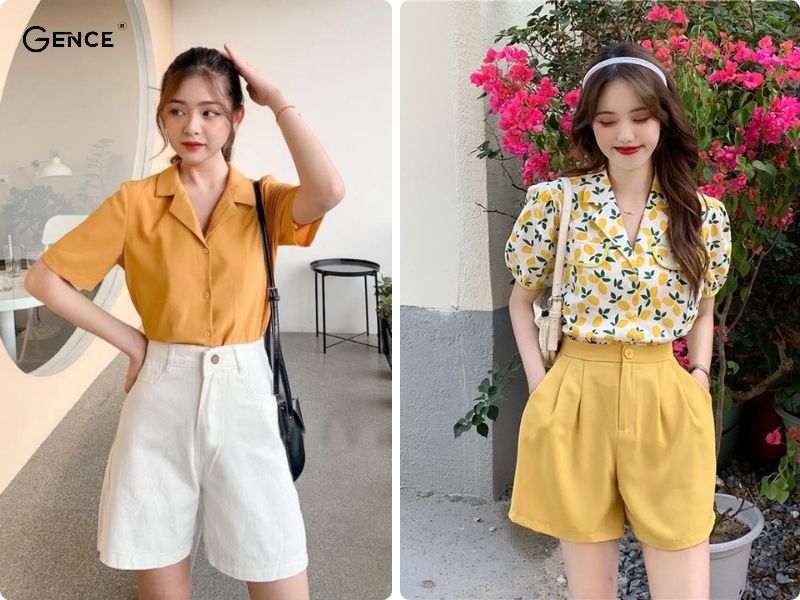 Thời tranng mát mẻ, lịch sự ngày hè: sơ mi ngắn tay và quần short