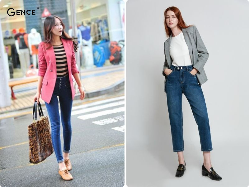 Áo vest nữ phối quần jeans, áo thun năng động cho cô nàng