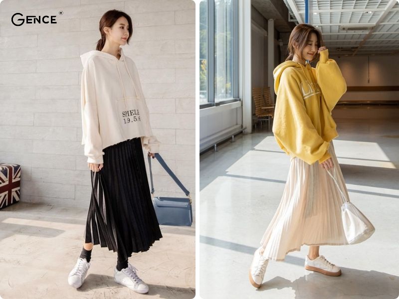 Phong cách thời trang kết hợp năng động và nữ tính