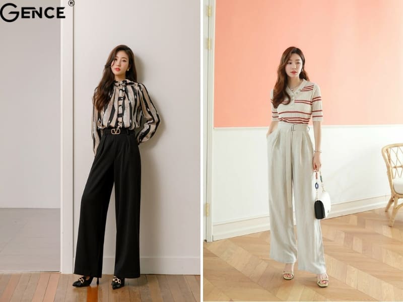 Giày cao gót có gót vuông hoặc gót mảnh phù hợp với dáng người quả lê