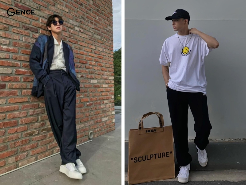 Màu sắc rất quan trọng khi phối đồ với quần ống rộng