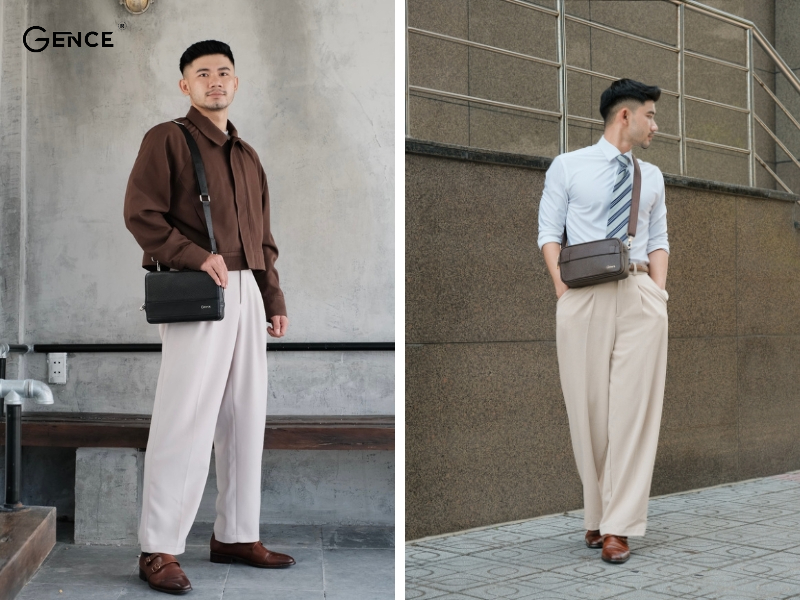 Phụ kiện rất quan trọng trong outfit quần ống rộng