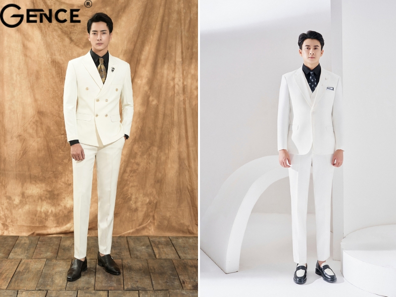 Một chiếc vest trắng chỉ thực sự nổi bật khi vừa vặn với cơ thể