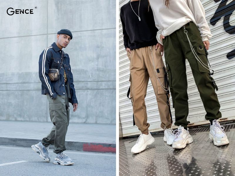 Phối giày Balenciaga cùng quần jogger bụi bặm