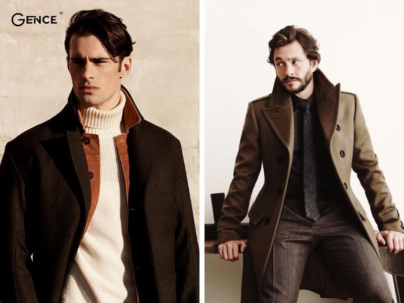 Phối với vest, áo len cổ lọ, quần dạ