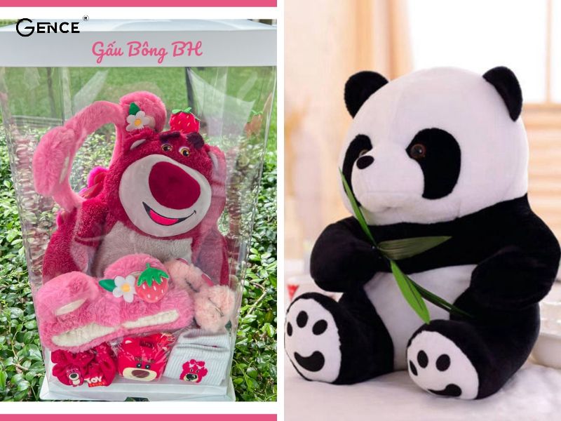 Gấu bông như món quà thay thế chàng trai bên cạnh người yêu