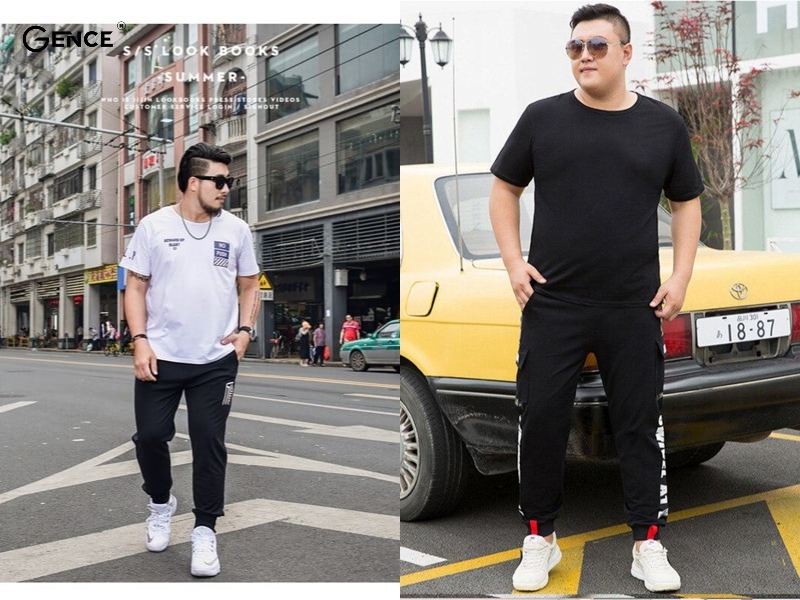 Quần jogger cùng áo thun giúp bạn trẻ trung, năng động