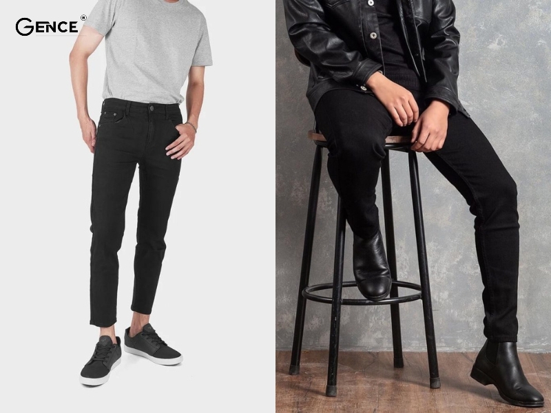 Quần skinny ôm sát cơ thể, khiến bạn lộ rõ cơ thể gầy gò