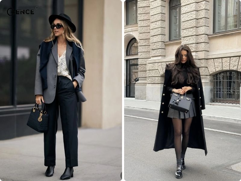 Sử dụng túi xách hàng hiệu phối đồ khi ra ngoài