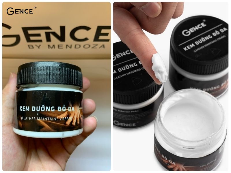 Sử dụng kem dưỡng đồ da cao cấp Gence làm mềm da bò