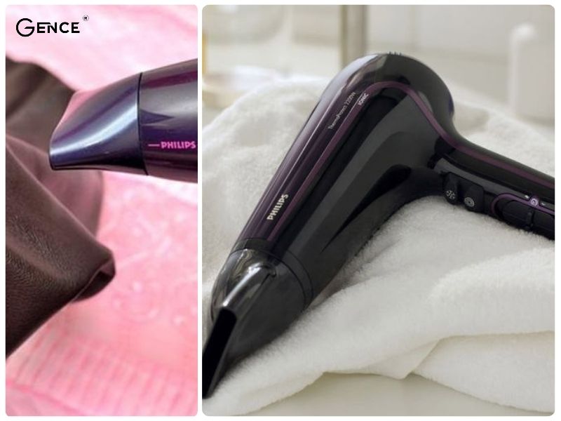 Sử dụng máy sấy để làm mềm sản phẩm da bò