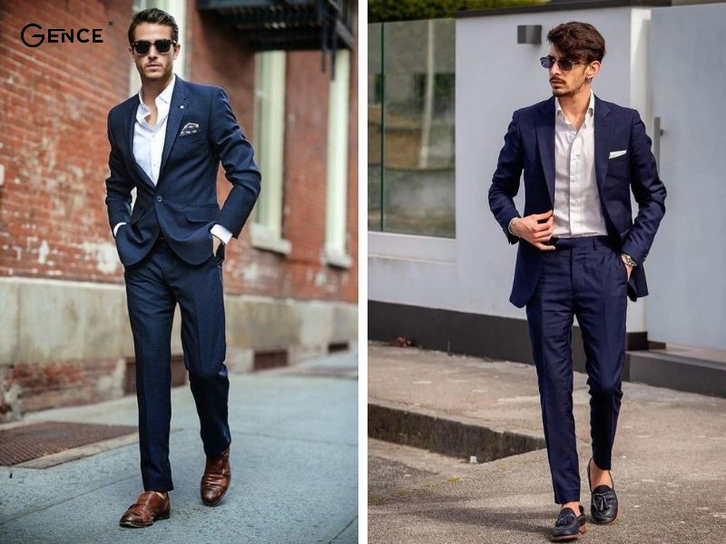 Suit lịch lãm mix cùng giày Loafer nam