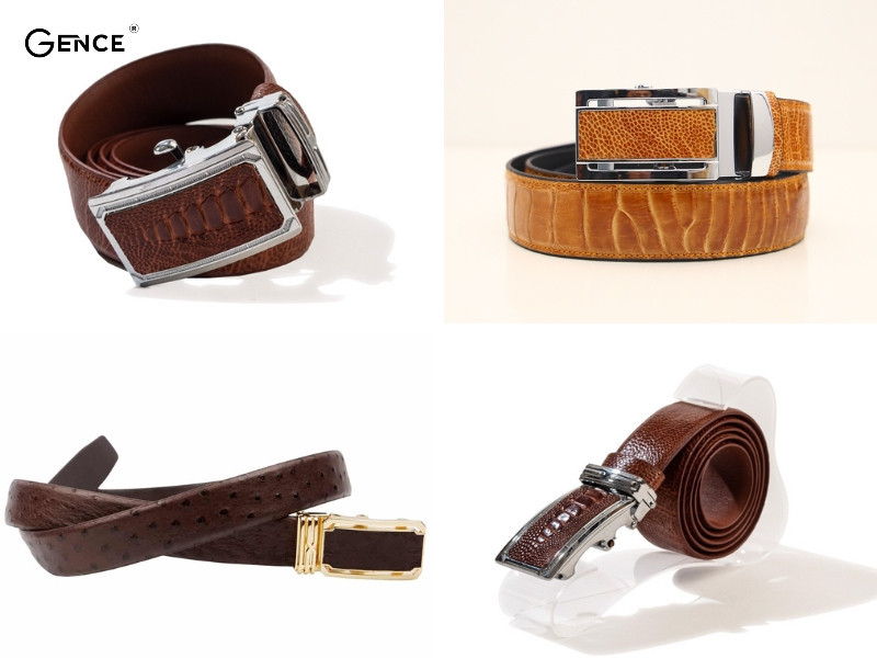 Thắt lưng da đà điểu mang vẻ ngoài cá tính