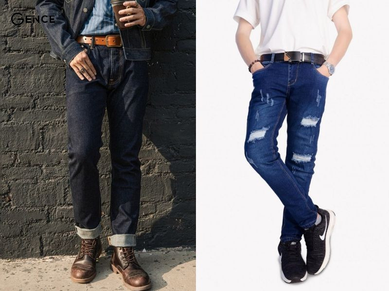 Chọn màu giày và thắt lưng quần jean phù hợp